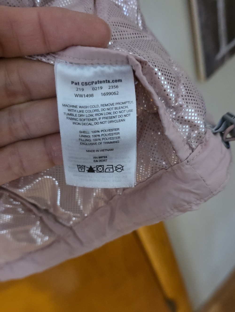 Omni Heat Columbia Pale Pink Quilted Puffer Jacket - Picture 9 of 10